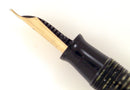 RESTORED 1945 PARKER EMERALD PEARL VACUMATIC MAJOR FOUNTAIN PEN WITH F to BB FLEX NIB
