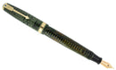 1945 PARKER EMERALD PEARL DOUBLE JEWEL VACUMATIC FOUNTAIN PEN RESTORED OFFERED BY ANTIQUE DIGGER