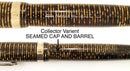 1945 PARKER GOLDEN PEARL VACUMATIC MAJOR FOUNTAIN PEN F to BB FLEX NIB WITH SEAMED CELLULOID RESTORED OFFERED BY ANTIQUE DIGGER