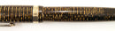 1945 PARKER GOLDEN PEARL VACUMATIC MAJOR FOUNTAIN PEN F to BB FLEX NIB WITH SEAMED CELLULOID RESTORED OFFERED BY ANTIQUE DIGGER