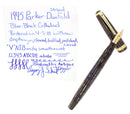 RESTORED 1945 PARKER DUOFOLD SENIOR FOUNTAIN PEN IN BLUE GRAY CELLULOID WITH V NIB OFFERED BY ANTIQUE DIGGER