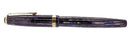 RESTORED 1945 PARKER DUOFOLD SENIOR FOUNTAIN PEN IN BLUE GRAY CELLULOID WITH V NIB OFFERED BY ANTIQUE DIGGER