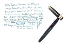 1945 PARKER VACUMATIC MAJOR AZURE BLUE PEARL FOUNTAIN PEN RESTORED OFFERED BY ANTIQUE DIGGER