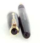 1945 PARKER VACUMATIC MAJOR AZURE BLUE PEARL FOUNTAIN PEN RESTORED OFFERED BY ANTIQUE DIGGER