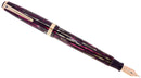 1945 PARKER STRIPED DUOFOLD SENIOR DUSTY ROSE BLUE DIAMOND FOUNTAIN PEN RESTORED OFFERED BY ANTIQUE DIGGER
