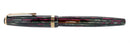 1945 PARKER STRIPED DUOFOLD SENIOR DUSTY ROSE BLUE DIAMOND FOUNTAIN PEN RESTORED OFFERED BY ANTIQUE DIGGER