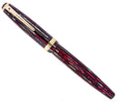 1945 PARKER SENIOR DUOFOLD DUSTY ROSE CELLULOID FOUNTAIN PEN M-B NIB RESTORED OFFERED BY ANTIQUE DIGGER