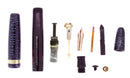 1945 PARKER VACUMATIC MAJOR AZURE BLUE PEARL FOUNTAIN PEN RESTORED VIBRANT COLOR OFFERED BY ANTIQUE DIGGER