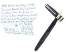 1945 PARKER VACUMATIC MAJOR AZURE BLUE PEARL FOUNTAIN PEN RESTORED VIBRANT COLOR OFFERED BY ANTIQUE DIGGER