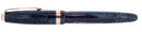 1945 PARKER VACUMATIC MAJOR AZURE BLUE PEARL FOUNTAIN PEN RESTORED VIBRANT COLOR OFFERED BY ANTIQUE DIGGER