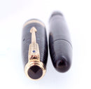 1945 PARKER VACUMATIC MAJOR AZURE BLUE PEARL FOUNTAIN PEN RESTORED VIBRANT COLOR OFFERED BY ANTIQUE DIGGER