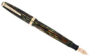 1945 PARKER SENIOR DUOFOLD GREEN GOLD CELLULOID FOUNTAIN PEN RESTORED OFFERED BY ANTIQUE DIGGER