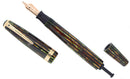 1945 PARKER SENIOR DUOFOLD GREEN GOLD CELLULOID FOUNTAIN PEN RESTORED OFFERED BY ANTIQUE DIGGER