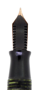 1945 PARKER VACUMATIC EMERALD PEARL SINGLE JEWEL FOUNTAIN PEN RESTORED EXCELLENT OFFERED BY ANTIQUE DIGGER