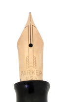 1945 PARKER VACUMATIC EMERALD PEARL MAJOR FOUNTAIN PEN RESTORED OFFERED BY ANTIQUE DIGGER