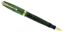1945 PARKER EMERALD PEARL VACUMATIC MAJOR FOUNTAIN PEN F-BB FLEX NIB RESTORED OFFERED BY ANTIQUE DIGGER