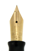 1945 PARKER EMERALD PEARL VACUMATIC MAJOR FOUNTAIN PEN M-B FLEX NIB RESTORED OFFERED BY ANTIQUE DIGGER