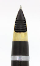 C1945 SHEAFFER LIFETIME JET BLACK PLUNGER FILL FOUNTAIN PEN TRIUMPH NIB RESTORED OFFERED BY ANTIQUE DIGGER