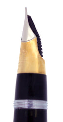 C1945 SHEAFFER LIFETIME JET BLACK PLUNGER FILL FOUNTAIN PEN TRIUMPH NIB RESTORED OFFERED BY ANTIQUE DIGGER