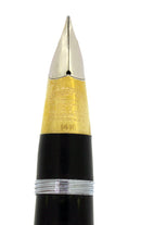 C1945 SHEAFFER LIFETIME JET BLACK PLUNGER FILL FOUNTAIN PEN TRIUMPH NIB RESTORED OFFERED BY ANTIQUE DIGGER