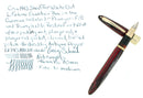 CIRCA 1945 SHEAFFER WHITE DOT CARMINE TRIUMPH FOUNTAIN PEN RESTORED OFFERED BY ANTIQUE DIGGER