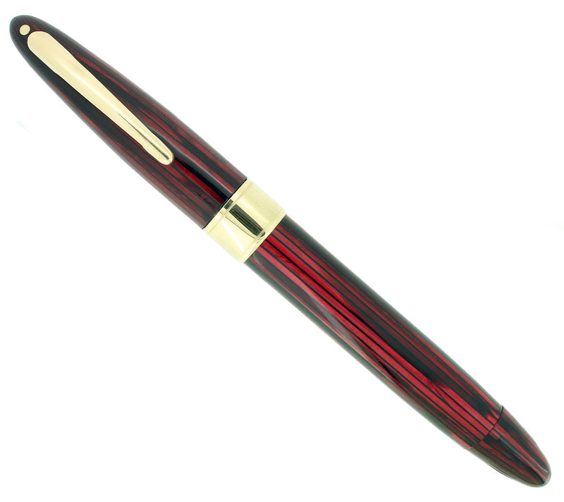 CIRCA 1945 SHEAFFER WHITE DOT CARMINE TRIUMPH FOUNTAIN PEN RESTORED OFFERED BY ANTIQUE DIGGER