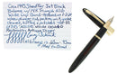 C1945 SHEAFFER LIFETIME 1250 JET BLACK FOUNTAIN PEN 14K TRIUMPH NIB RESTORED OFFERED BY ANTIQUE DIGGER