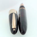 C1945 SHEAFFER LIFETIME 1250 JET BLACK FOUNTAIN PEN 14K TRIUMPH NIB RESTORED OFFERED BY ANTIQUE DIGGER