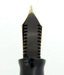 1945 PARKER SENIOR DUOFOLD STRIPED DUSTY ROSE CELLULOID FOUNTAIN PEN RESTORED OFFERED BY ANTIQUE DIGGER