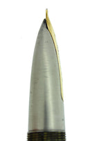 CIRCA 1946 MOORE 96B FINGERTIP FOUNTAIN PEN SEASPRAY PEARL CELLULOID RESTORED OFFERED BY ANTIQUE DIGGER