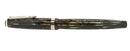1946 PARKER STRIPED SENIOR DUOFOLD GREEN GOLD CELLULOID FOUNTAIN PEN RESTORED OFFERED BY ANTIQUE DIGGER
