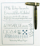 1946 PARKER EMERALD PEARL VACUMATIC DEBUTANTE FOUNTAIN PEN RESTORED