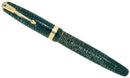 1946 PARKER EMERALD PEARL VACUMATIC MAJOR FOUNTAIN PEN F to B FLEX NIB RESTORED OFFERED BY ANTIQUE DIGGER
