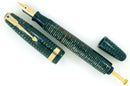 1946 PARKER EMERALD PEARL VACUMATIC MAJOR FOUNTAIN PEN F to B FLEX NIB RESTORED OFFERED BY ANTIQUE DIGGER