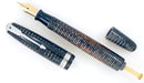 1946 PARKER SILVER PEARL VACUMATIC MAJOR FOUNTAIN PEN F to B FLEX NIB RESTORED OFFERED BY ANTIQUE DIGGER