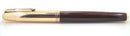 RESTORED 1946 PARKER 51 DOUBLE JEWEL WITH 14K GOLD CLIP FOUNTAIN PEN IN CORDOVAN OFFERED BY ANTIQUE DIGGER