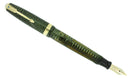 1946 PARKER EMERALD PEARL VACUMATIC MAJOR FOUNTAIN PEN XF-B FLEX NIB RESTORED OFFERED BY ANTIQUE DIGGER