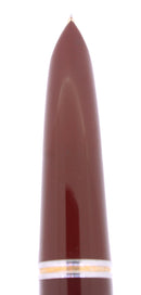 1946 PARKER 51 CORDOVAN DOUBLE JEWEL FOUNTAIN PEN RESTORED FINE NIB OFFERED BY ANTIQUE DIGGER