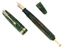 1946 PARKER VACUMATIC EMERALD PEARL SINGLE JEWEL FOUNTAIN PEN RESTORED EXCELLENT OFFERED BY ANTIQUE DIGGER