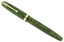 1946 PARKER EMERALD PEARL VACUMATIC MAJOR FOUNTAIN PEN F-BBB+ FLEX NIB RESTORED OFFERED BY ANTIQUE DIGGER