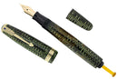 1946 PARKER EMERALD PEARL VACUMATIC MAJOR FOUNTAIN PEN F-BBB+ FLEX NIB RESTORED OFFERED BY ANTIQUE DIGGER