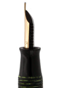 1946 PARKER VACUMATIC EMERALD PEARL SINGLE JEWEL FOUNTAIN PEN RESTORED NEAR MINT OFFERED BY ANTIQUE DIGGER