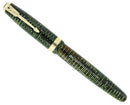 1946 PARKER VACUMATIC EMERALD PEARL SINGLE JEWEL FOUNTAIN PEN RESTORED NEAR MINT OFFERED BY ANTIQUE DIGGER
