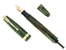 1946 PARKER VACUMATIC EMERALD PEARL SINGLE JEWEL FOUNTAIN PEN RESTORED NEAR MINT OFFERED BY ANTIQUE DIGGER