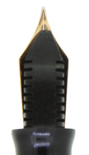 1946 PARKER STRIPED DUOFOLD SENIOR DUSTY ROSE BLUE DIAMOND FOUNTAIN PEN RESTORED OFFERED BY ANTIQUE DIGGER