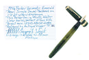 1946 PARKER EMERALD PEARL VACUMATIC MAJOR SIZE FOUNTAIN PEN MINT OFFERED BY ANTIQUE DIGGER