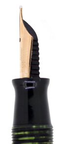 1946 PARKER EMERALD PEARL VACUMATIC FOUNTAIN PEN RESTORED NEAR MINT OFFERED BY ANTIQUE DIGGER