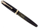 1946 PARKER JET BLACK VACUMATIC MAJOR FOUNTAIN PEN RESTORED OFFERED BY ANTIQUE DIGGER