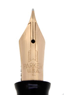 1946 PARKER JET BLACK VACUMATIC MAJOR FOUNTAIN PEN RESTORED OFFERED BY ANTIQUE DIGGER