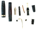 1946 PARKER AZURE PEARL VACUMATIC MAJOR SINGLE JEWEL FOUNTAIN PEN RESTORED OFFERED BY ANTIQUE DIGGER